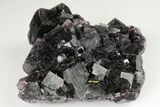 Purple Cubic Fluorite Cluster - Okorusu Mine, Namibia #191983-3